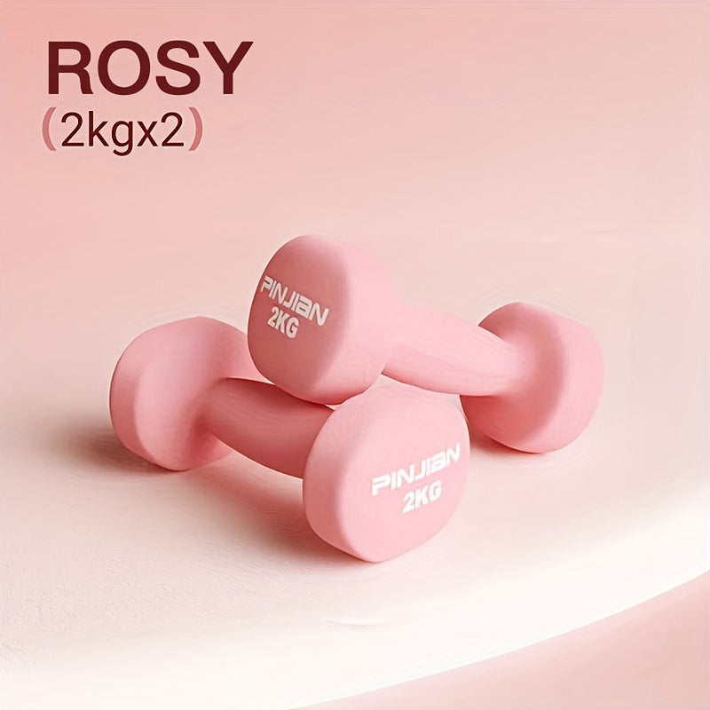 2 Easy Grip Exercises - Exercise Dumbbells with a Neoprene Coating, Suitable for Home Gyms, Shockproof - Safe Strength Training Dumbbells, Perfect for Workout Equipment