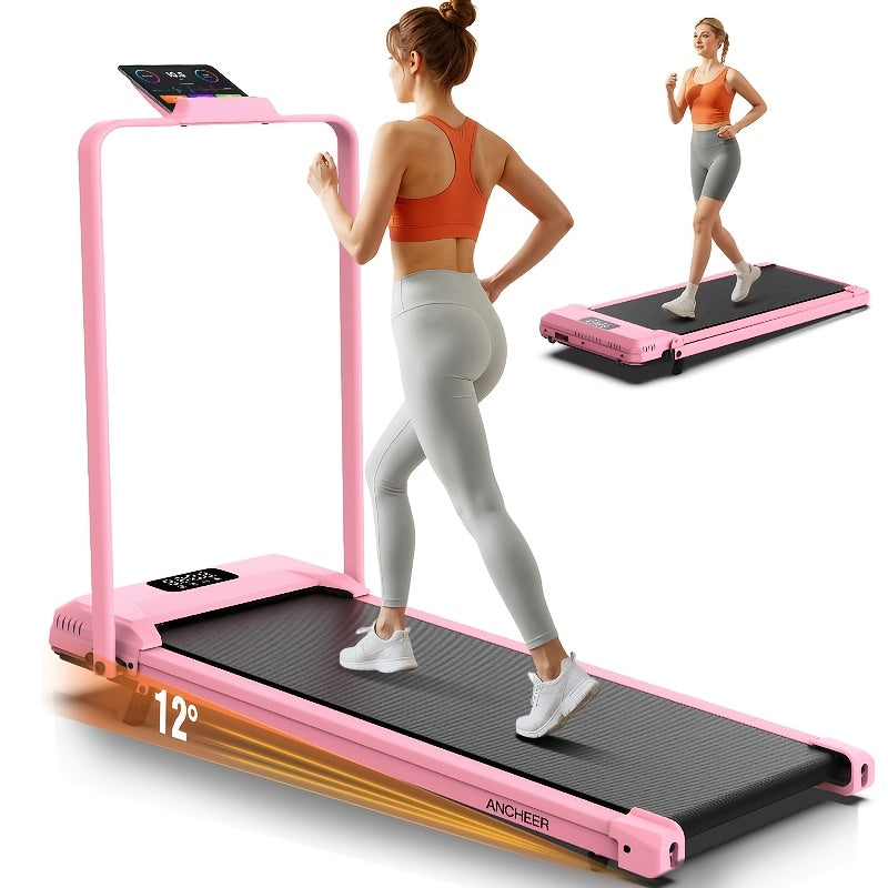 4-In-1 Office Desk Treadmill, Home Folding Treadmill, Treadmill with Walking Pad, Adjustable Incline, 11.5 Km\u002FH, 2.5 Horsepower, Silent Operation, Supports Up to 320 Pounds